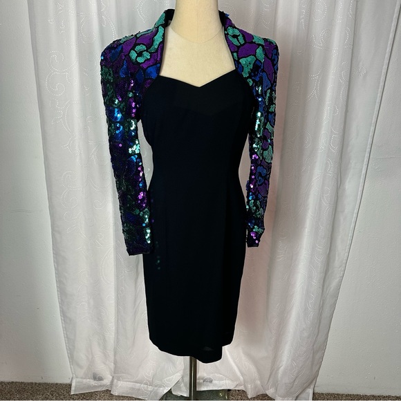 Vintage Morton Myles sequin dress - Picture 1 of 9